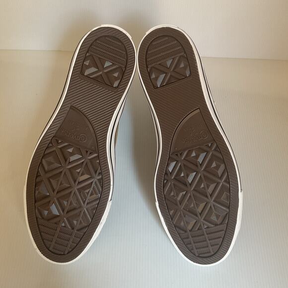 Converse Chuck Taylor All Star High Top Tan Green Canvas Men’s 9 Women’s 11 - Picture 7 of 9